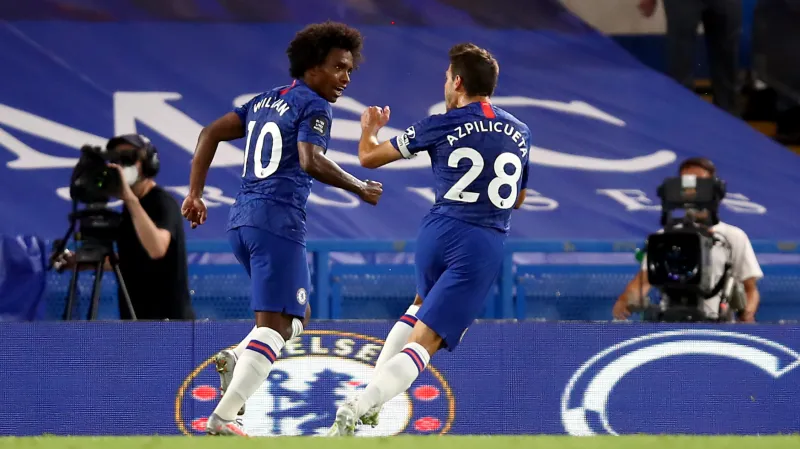 Radost hráčů Chelsea