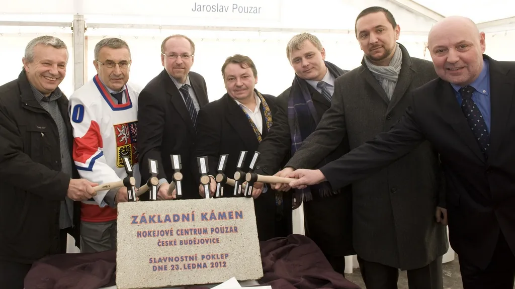 Základní kámen stadionu v Českých Budějovicích