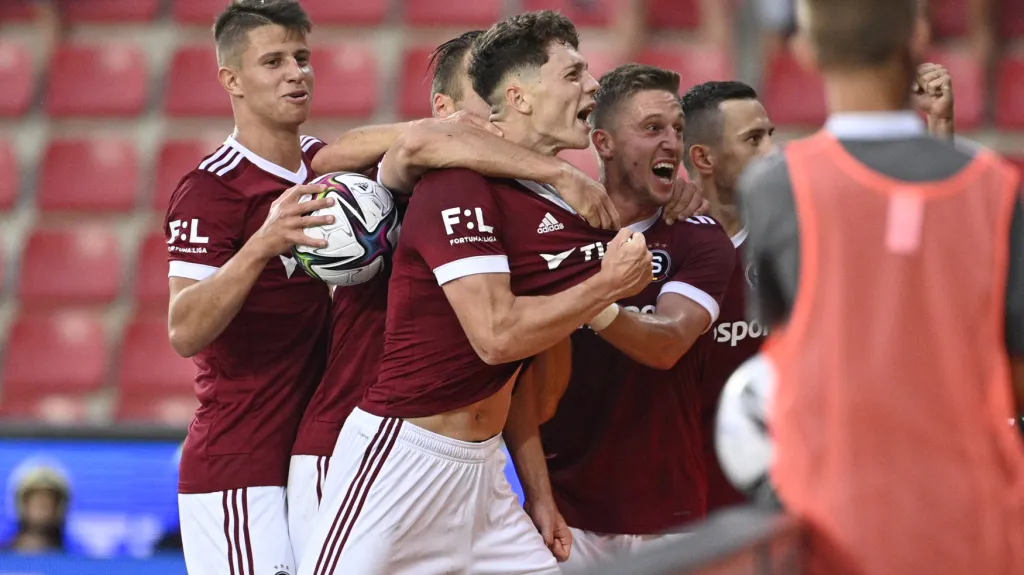 Radost fotbalistů Sparty