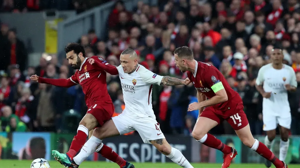 Utkání Liverpool - AS Řím