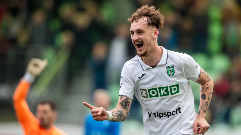 Filip Vecheta se raduje z branky