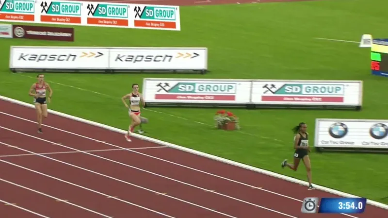 Osobní rekord Vrzalové v běhu na 1500 metrů v Ostravě