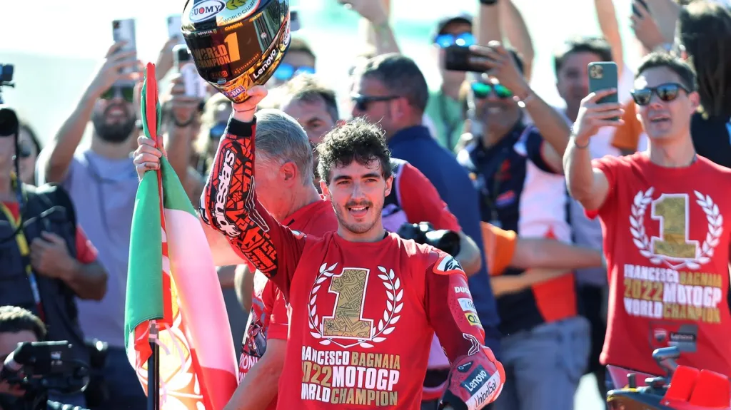 Mistr světa ve třídě MotoGP Francesco Bagnaia