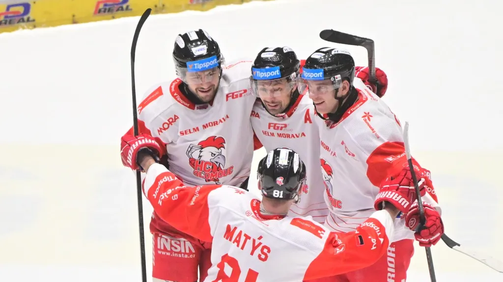 Radost hokejistů Olomouce