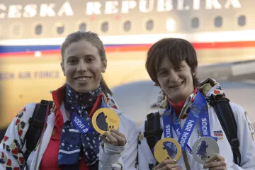 Eva Samková a Martina Sáblíková