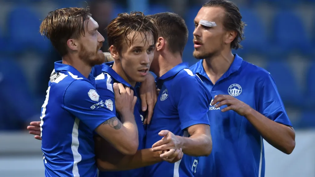 Slavící fotbalisté Liberce