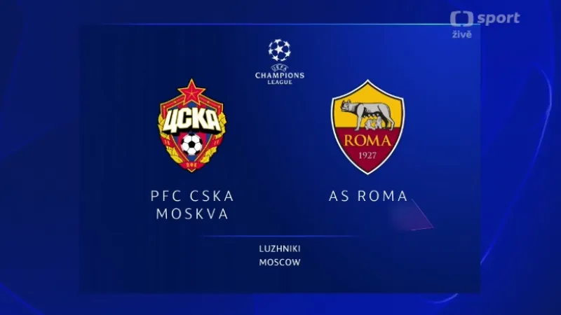 Sestřih utkání CSKA Moskva - AS Řím