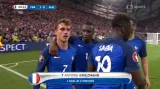 Gól v utkání Francie - Albánie: Griezmann - 1:0 (90. min.)