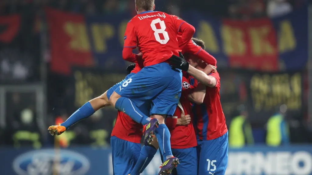 Radost fotbalistů Plzně