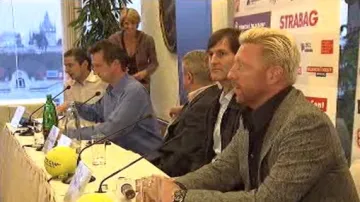 Brífink před tenisovou exhibicí