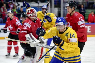 Radující se hráči Švédska