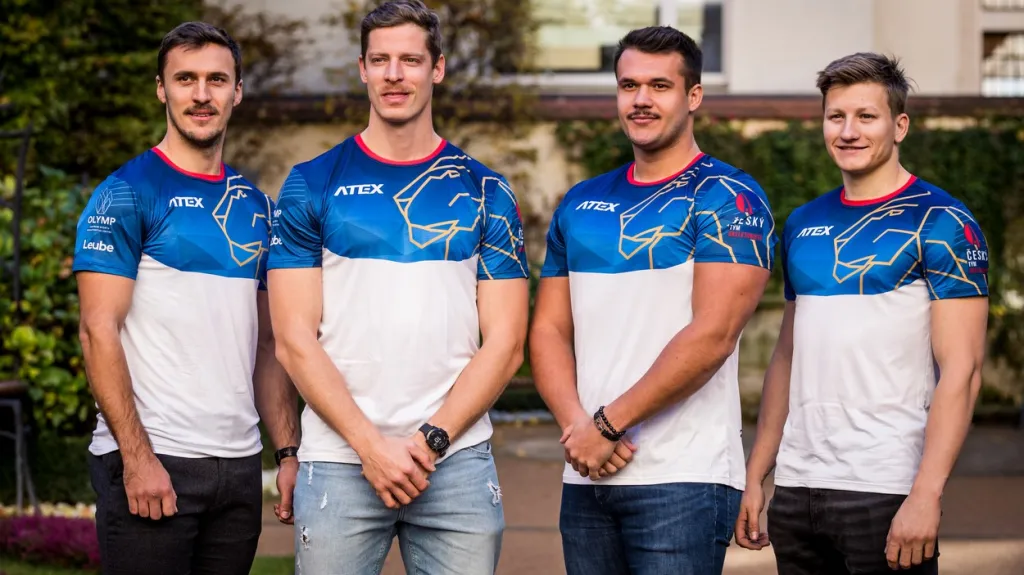 Posádka elitního českého čtyřbobu