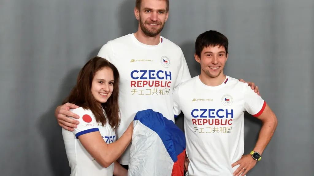 Aneta Holasová, Ondřej Synek a Jiří Prskavec v olympijské kolekci pro Tokio 2020