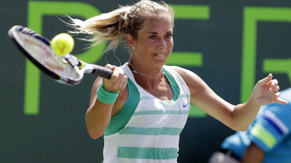 Klára Zakopalová na turnaji v Miami