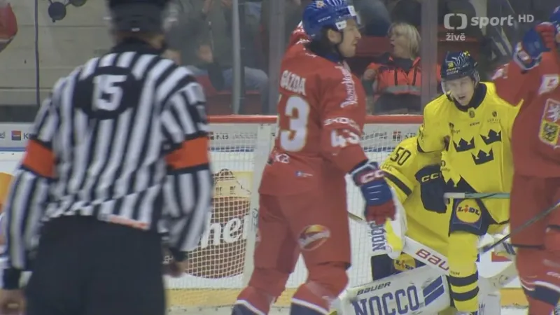 Gól v utkání Česko – Švédsko: Pyrochta – 2:0 (10. min.)