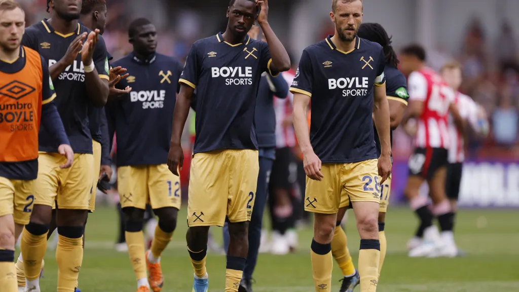 Zklamaní fotbalisté West Hamu