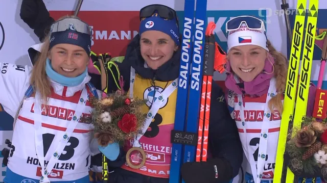 Medailový ceremoniál s Markétou Davidovou