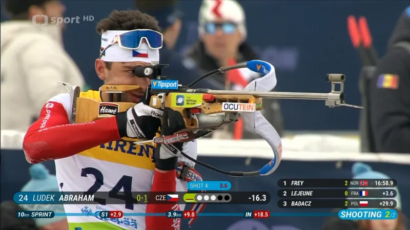 Juniorský sprint ovládl Nor Frey, Abrahám dojel osmý