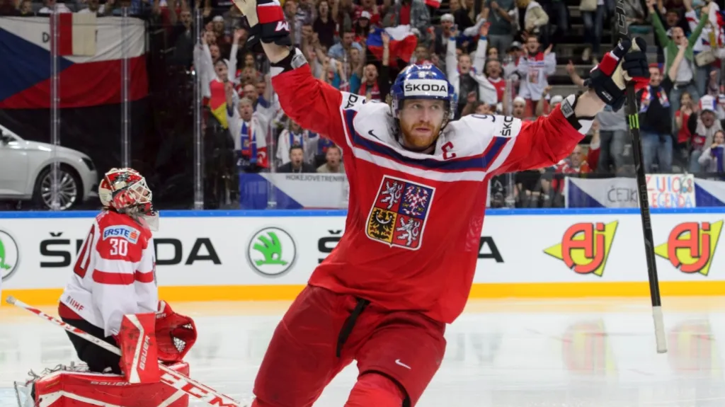 Český reprezentant Jakub Voráček se raduje z gólu