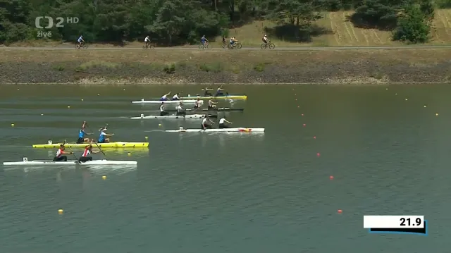 Finále Kamily Šímové a Denisy Řáhové (C2 na 500 metrů) s ohlasem