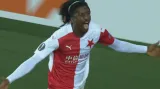 Gól v utkání Slavia - Leverkusen: Olayinka - 1:0 (80. min.)
