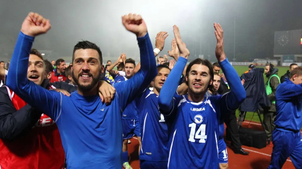 Radost bosenských fotbalistů