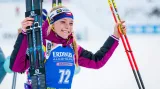 Životní úspěch Davidové. Ve sprintu v Anterselvě vybojovala premiérové první místo