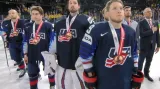 Medailový ceremoniál po utkání o bronz USA - Kanada