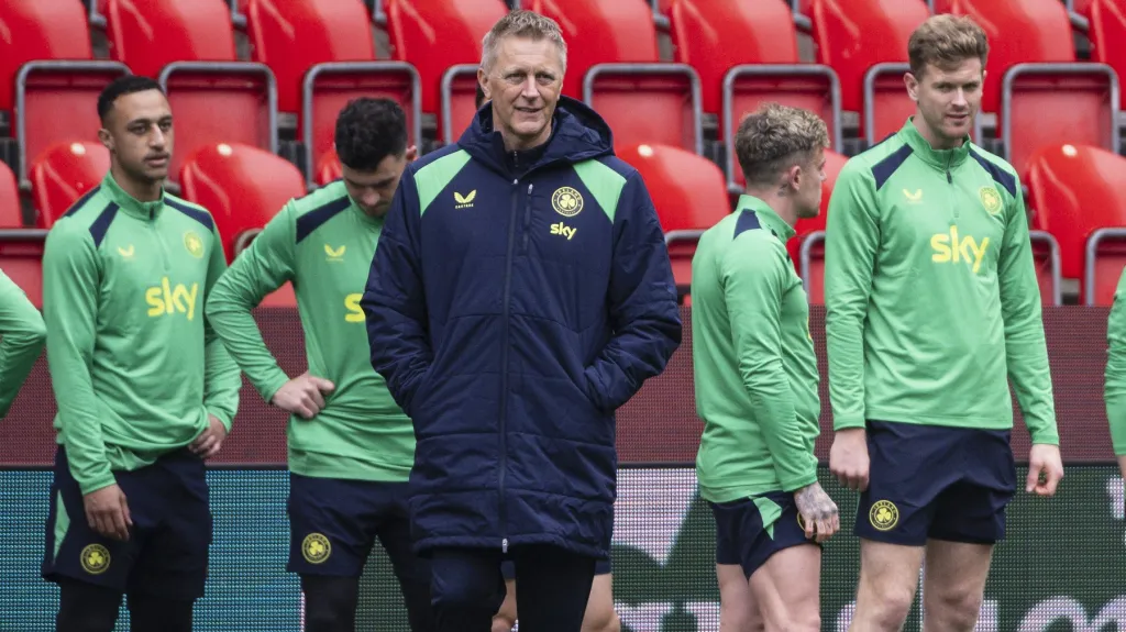 Trénink irských fotbalistů