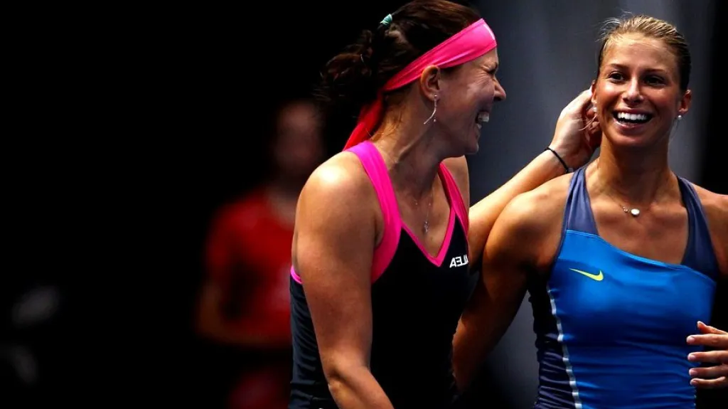 Andrea Hlaváčková s Lucií Hradeckou