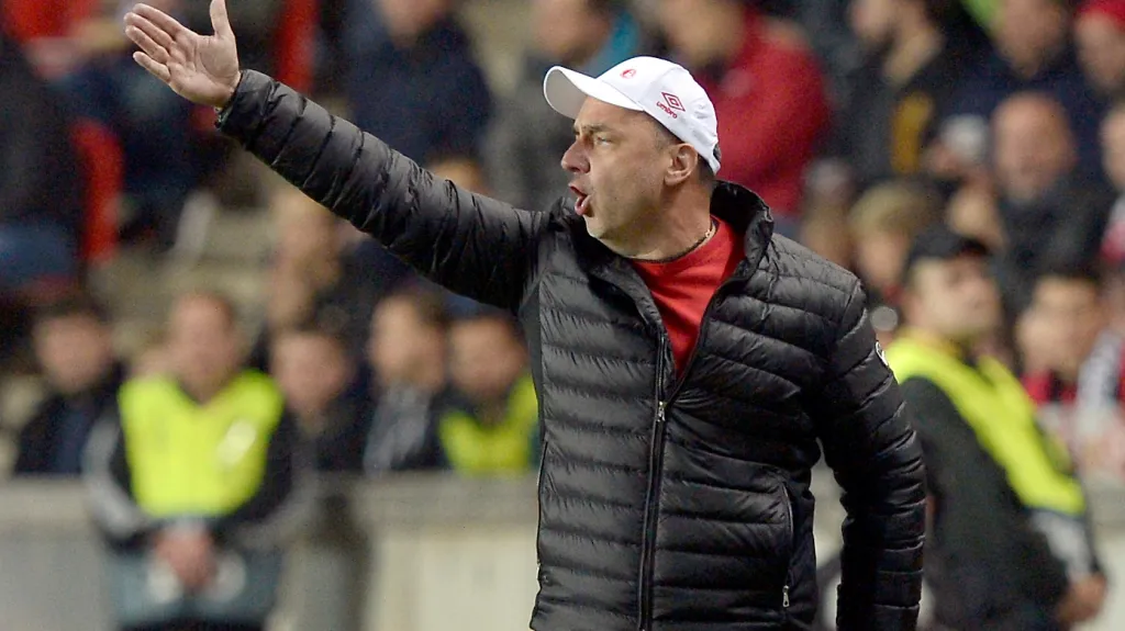 Trenér Slavie Jindřich Trpišovský