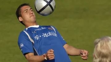 Rudolf Skácel na tréninku reprezentace