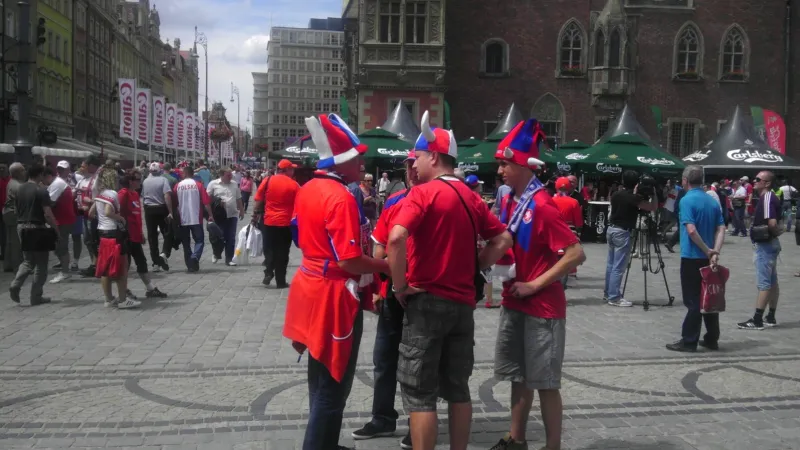 Čeští fanoušci ve Vratislavi