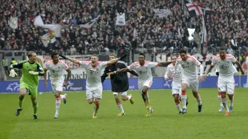 Slavící hráči Bayernu