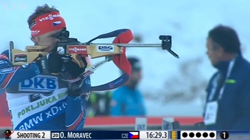 Sestřih sprintu biatlonistů v Pokljuce