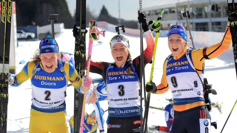 Sestřih hromadného závodu žen v Novém Městě