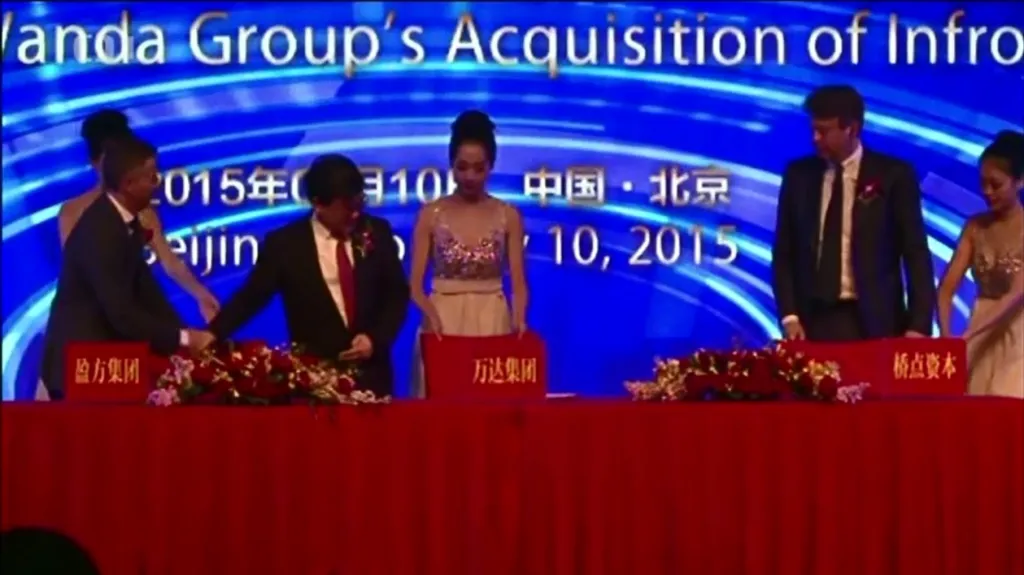 Čínská státní společnost Wanda group koupila Infront