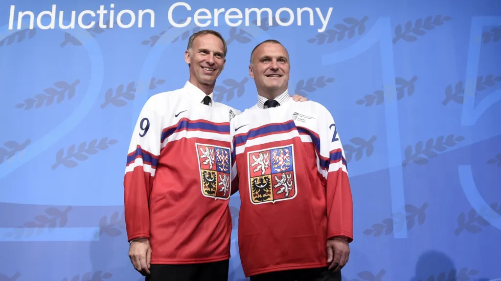 Dominik Hašek a Robert Reichel