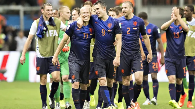 Radost hráčů Nizozemska