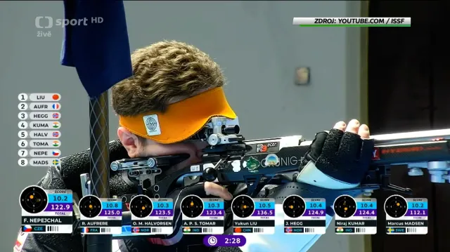 Nepejchal obsadil na MS šesté místo