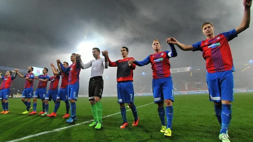 Děkovačka hráčů Plzně 