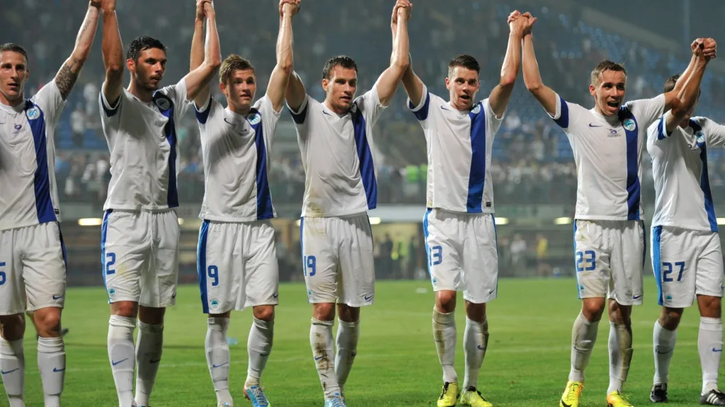 Slavící fotbalisté Liberce