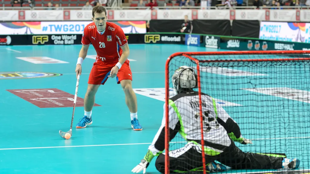 Florbalista Matěj Jendřišák