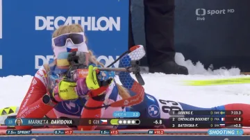 Sestřih sprintu biatlonistek SP v Annecy