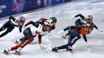 Finále mužského short tracku na 1500 m