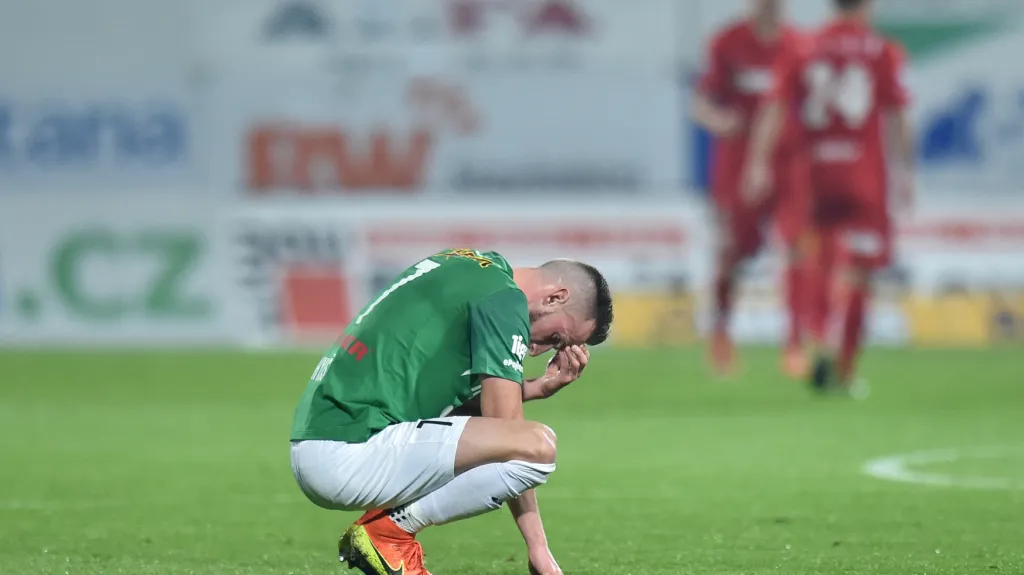 Skleslý Matěj Hybš po porážce s Brnem