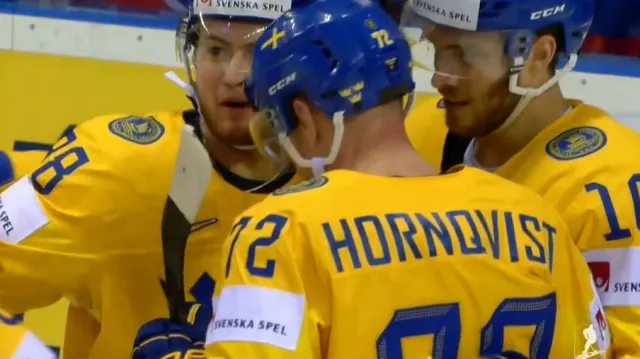 Gól v utkání Finsko – Švédsko: Hörnqvist – 1:2 (17. min.)