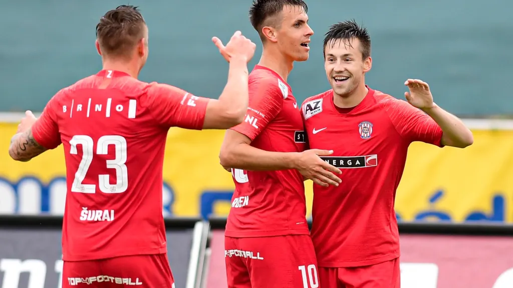 Fotbalisté Brna se radují
