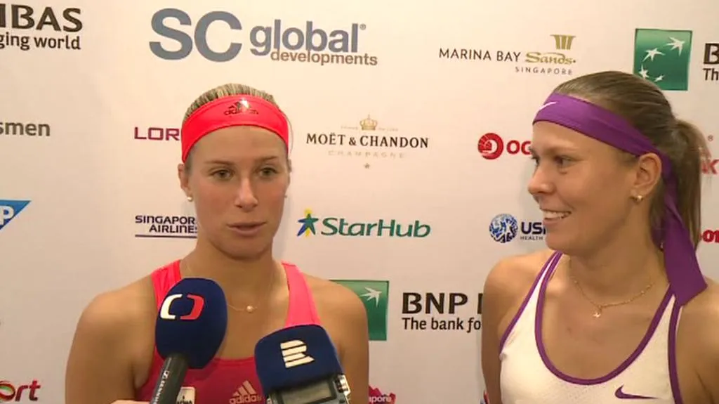 Andrea Hlaváčková a Lucie Hradecká