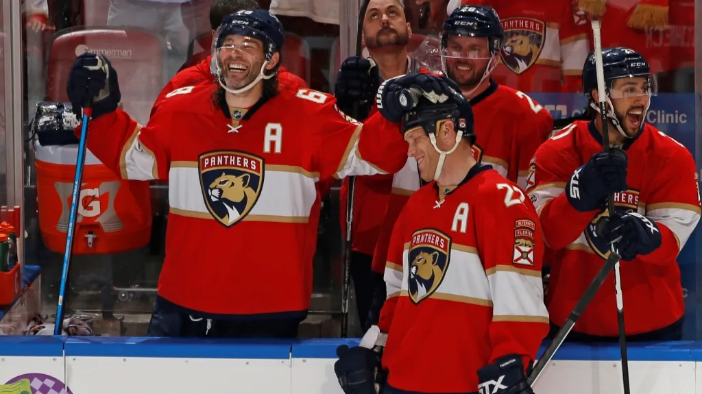 Jaromír Jágr se spoluhráči